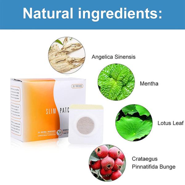 30pcs Chinese Natural Herbal Medicine Magnet Slimming Patch Fat Burning Weight Loss Stickers Health Care Body Massager