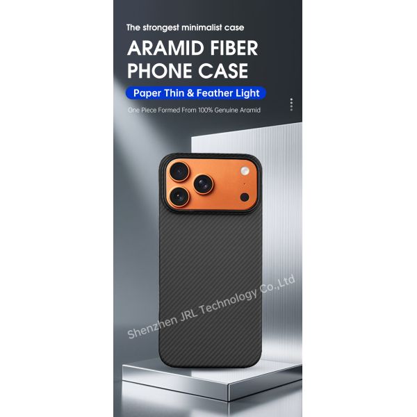 600D Pattern Customized Aramid Carbon Fiber Mobile Cover for iPhone 17 Pro Max