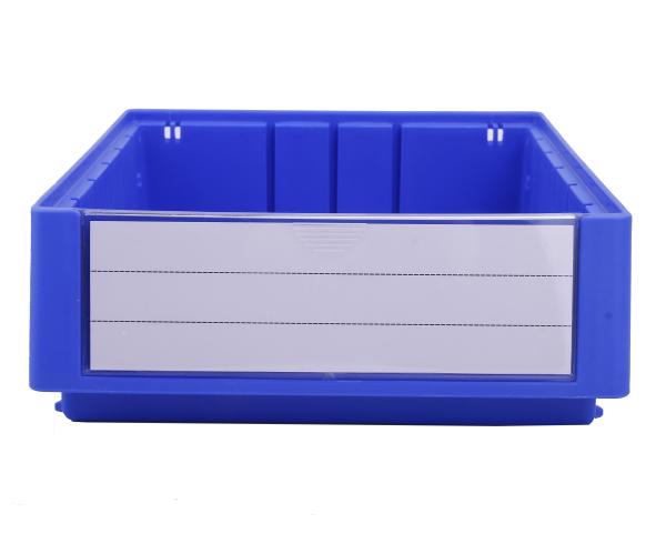 Solid Box Style Stackable Bins for Organized Parts Storage in Storehouse