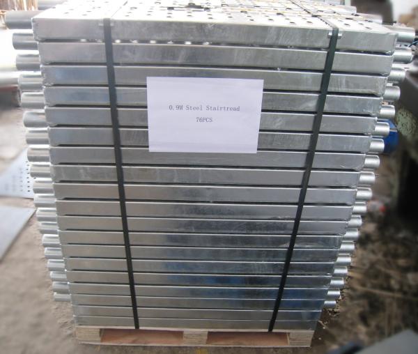Metal Non Slip Stair Treads Covers , Industrial Steel Plate Stair Treads