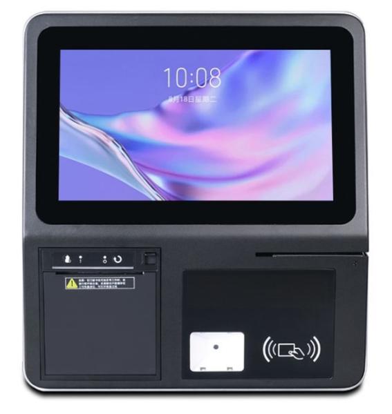 PC industrial con pantalla táctil de 13.3 y 15.6 todo en uno con Windows 10 y Android, lector de huellas dactilares, lector de tarjetas y NFC/RFID