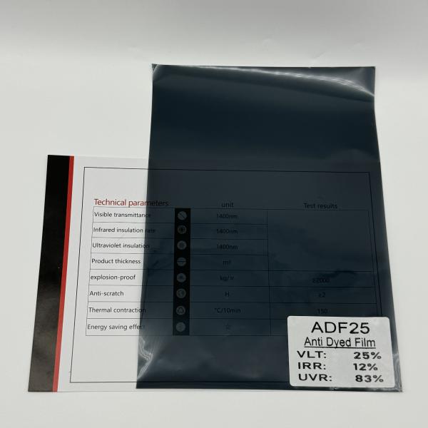 ADF25 VLT25% Car Window Tint Film Anti Dyed UV Rejection Anti Glare