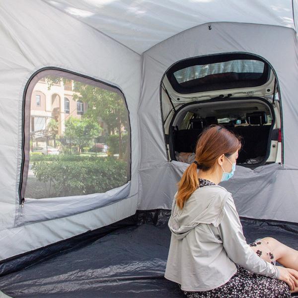 Outdoor 260*180*190CM Grey Color Waterproof PU2000MM Coated Polyester 210D Easy Setup Off Road Vehicle Camping Shelter