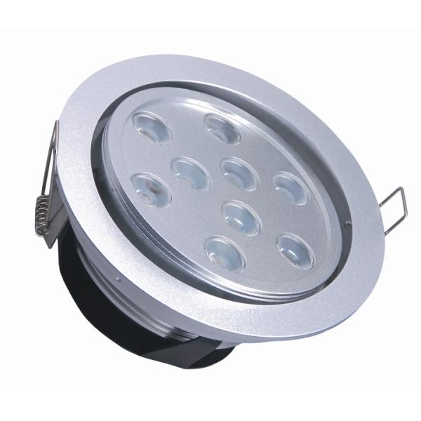 9W AC85 - AC265V 6063 Aluminium Long-life Indoor Led Recessed Ceiling Lights For Kitchen
