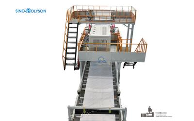 Sinohs Automatic SPC Floor Manufacturing Equipment / SPC Floor Sheet Making Machine