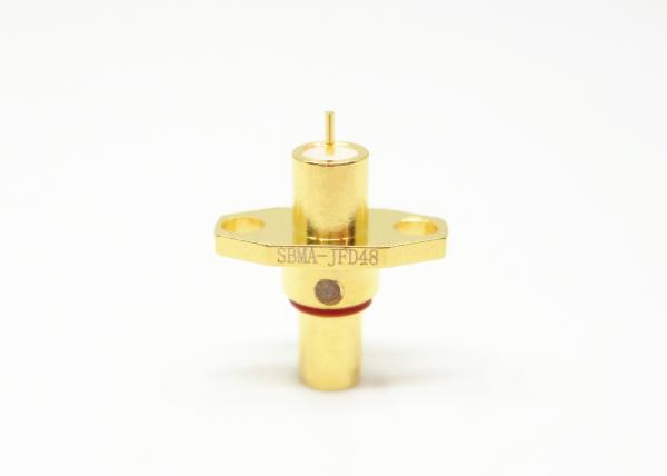 O ouro de bronze de 50 ohms chapeou o conector coaxial do Rf do mini homem de BMA