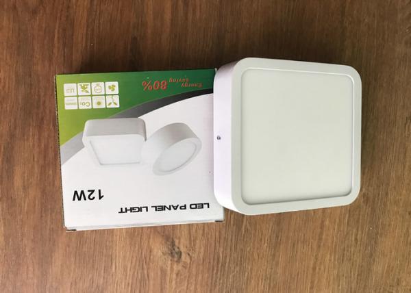 Square Led Slim Panel Light 12w Aluminum Narrow Edge With 90% Lighting Area
