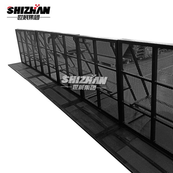 Q235 concert en acier Mojo Crowd Control Barricade Folding