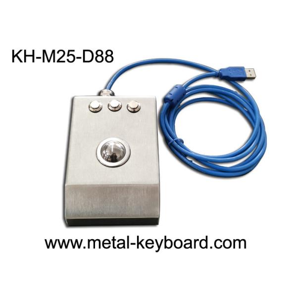 卓上25mm PS2ステンレス鋼のトラックボール マウスIP65は防水する