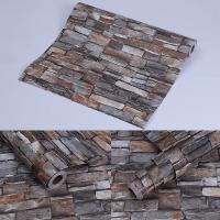 Tapis peints en brique 3D personnalisables OEM Autocollants muraux en brique 3D étanches