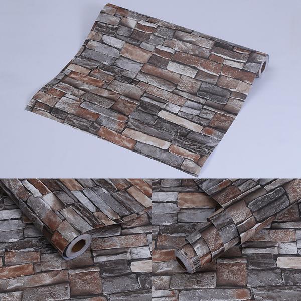 CLASSIC Style 3D Brick Self-adhesive Vinyl Wallpaper for Hotel/Coffee Shop Decorative Film
