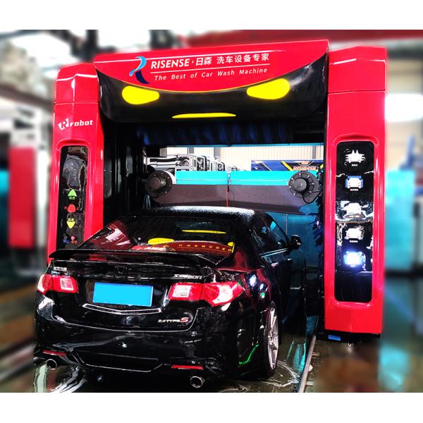 Risense Professional Manufacturer  Rollover Best Price Automatic Car Wash Machines with Wheel Brushes