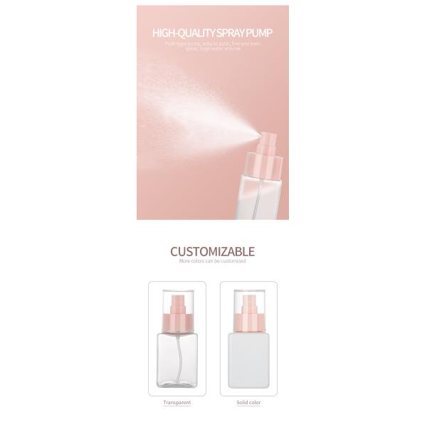 Розовая бутылка 100ml 200ml брызг любимца с диаметром рта 48mm 24mm элегантным