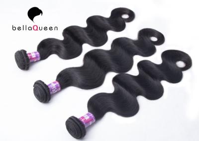 Raw Unprocessed 6A Remy Peruvian Human Hair Of Natural Black Body Wave