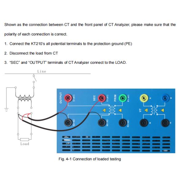 Анализатор настоящего трансформатора KT210 CT PT и тестер IEC60044-6