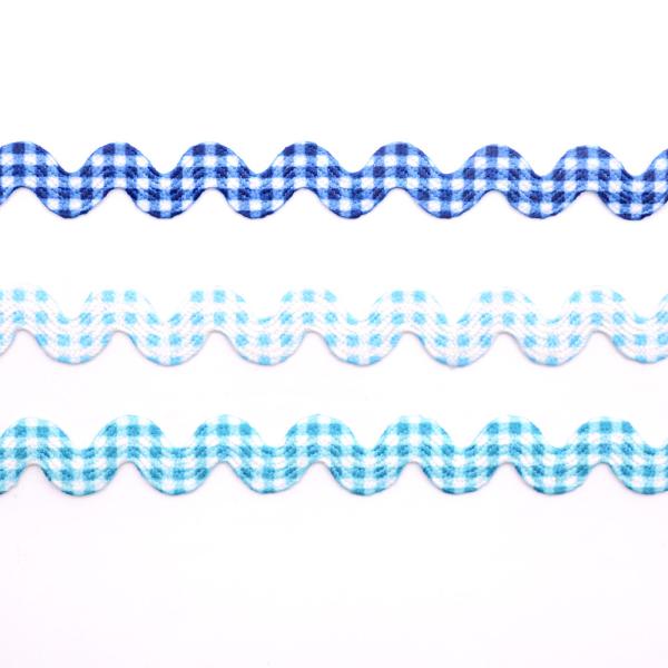 点100%のポリエステル1cm服のジグザグ形のリックの棚のトリム