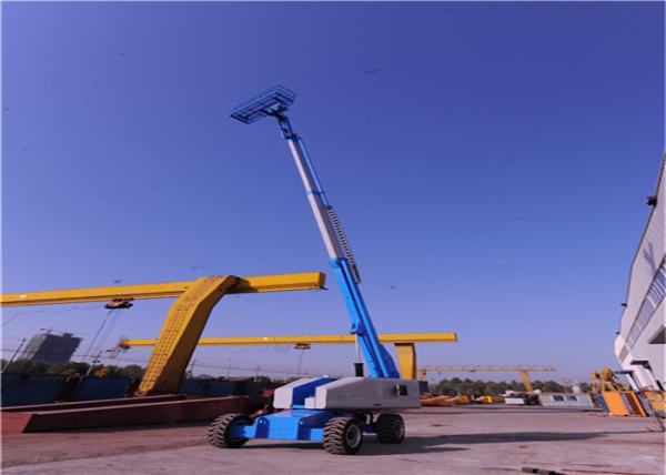 Electric Powered 25M Small Boom Lift , Extended Boom Lift For Accessing Narrow Space