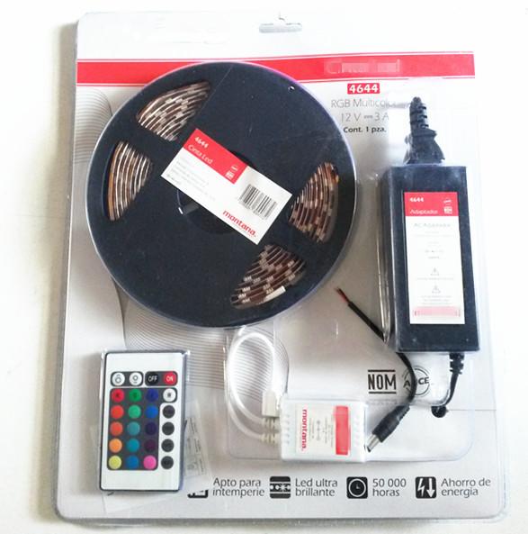 Non Waterproof Battery Powered LED Strip 12V DC With IR Remote Control