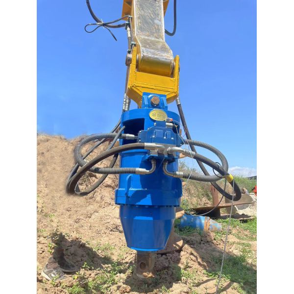 Hydraulic Auger Drive Attachment | 5-20 Ton Equipment Compatible | High-Efficiency Drilling Tool for Foundation Piling & Geotechnical Engineering | Universal Hydraulic Power Head