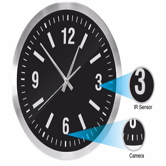 Spy Wall Clock Hidden Camera DVR Nanny Hidden Camera