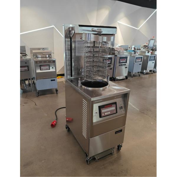 6HD Electric 12KW 380V 28L 6 Fry Tray Big Productivity Round Auto Lift Broaster Chicken Pressure Fryer
