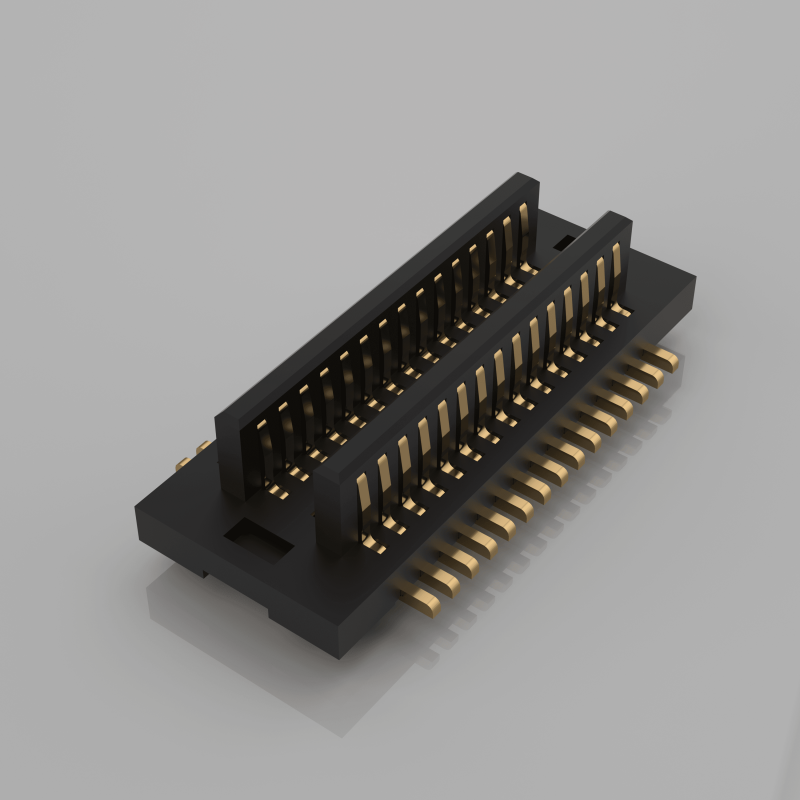 BTB 0.5mm Pitch Double Slot 20P 30P Board-to-Board Connector Male-Female Right-angle Connector for PCB Board