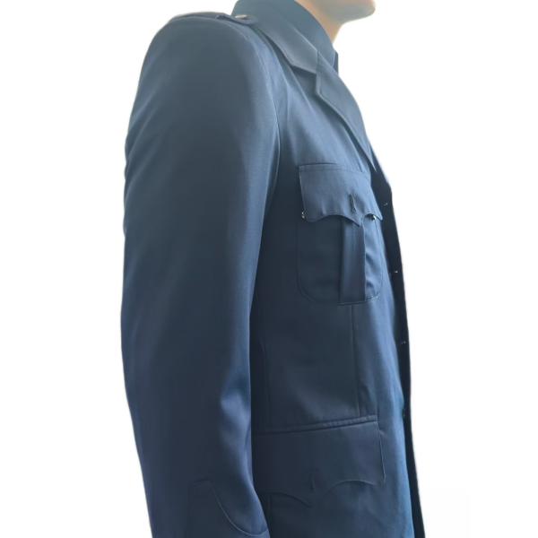 Navy Blue 45 Wool 55 Polyester Military Uniform Winter Long Sleeve Ceremonial Dress Military Officer Suit
