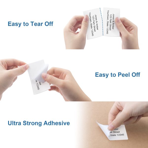 Waterproof Thermal Shipping Labels 100x150mm White Direct Thermal Stickers