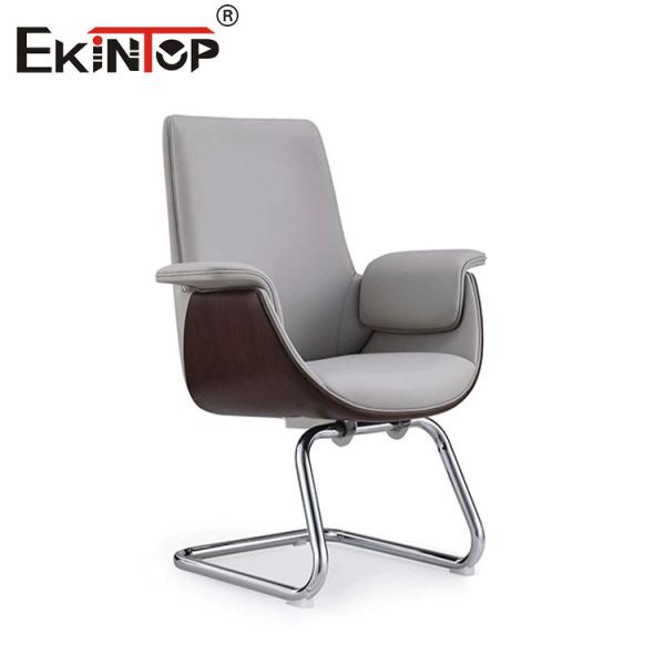 Современный стиль белый кожаный высота регулируемый стул для офисных помещений