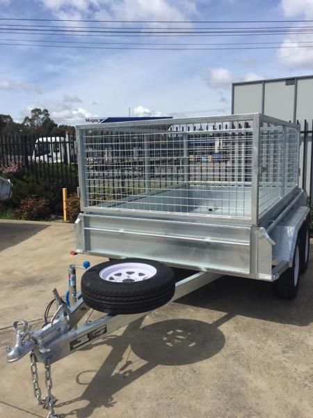 8x5 Fully Hot Dipped Galvanised Tandem Caged Trailer 2000KG