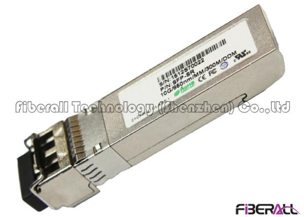 Durable SFP 10G Optical Transceiver , MM SFP LC Transceiver Short Range 300M