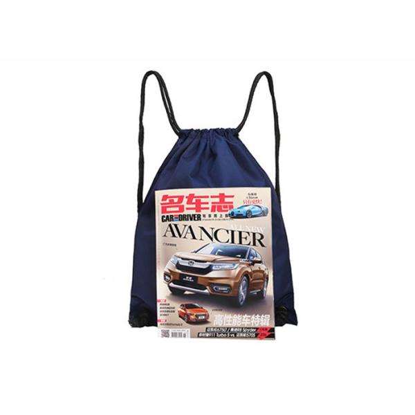 Waterproof Polyester Sports Backpacks Promotional Logo Print Muslin Material