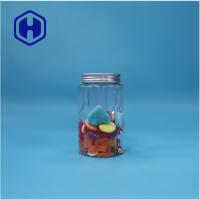 Transparent Round Plastic PET Mint Candies Sugar Food Grade Jar Aluminium Top Lid