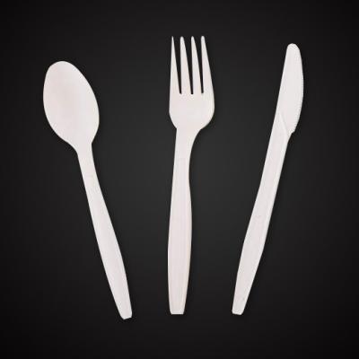 PLA cornstarch buffets for events eco friendly compostable biodegradable cutlery set