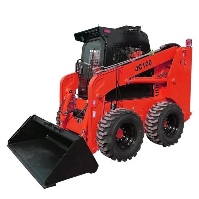 Mini Minicargador JC 25 de 500 kg, carregador de direção para manobração fácil em espaços apertados