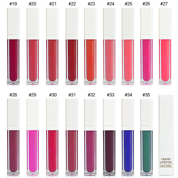 Waterproof Longlasting Cruelty Free Cosmetics Sexy Fashion Liquid Matte Lipstick