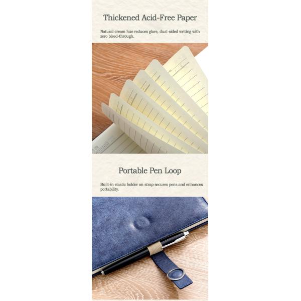 Cahier avec couverture en cuir PU pour cadeaux d'affaires avec fermeture magnétique pour fournitures scolaires et de bureau