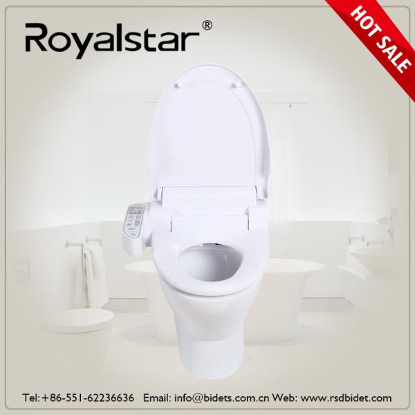 Open Front Heated Toilet Seat Cover , Heated Commode Seat Built In Seat Sensor