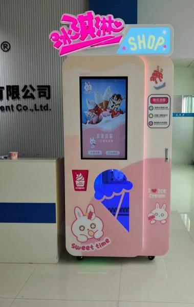 Durag Touch Screen Vending Machine , Soft Ice Cream Liquid Locker Vending Machine