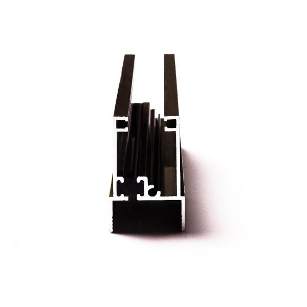 Bronze Anodized Aluminium Extrusion Window Frame with 6063 Aluminum Alloy Structure