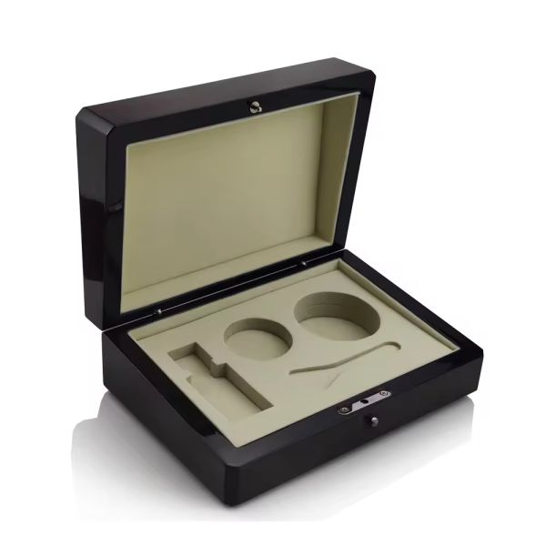Custom Logo Luxury Perfume Box with Piano Lacquer Finish and Handmade Craftsmanship for Premium Perfume Packaging