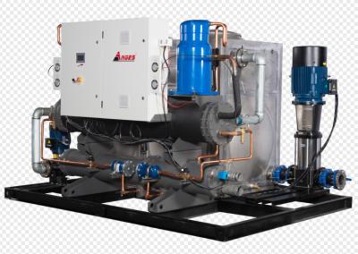 Sistema integrado de arrefecedor industrial de 250 cv Tipo de parafuso semi-hermético