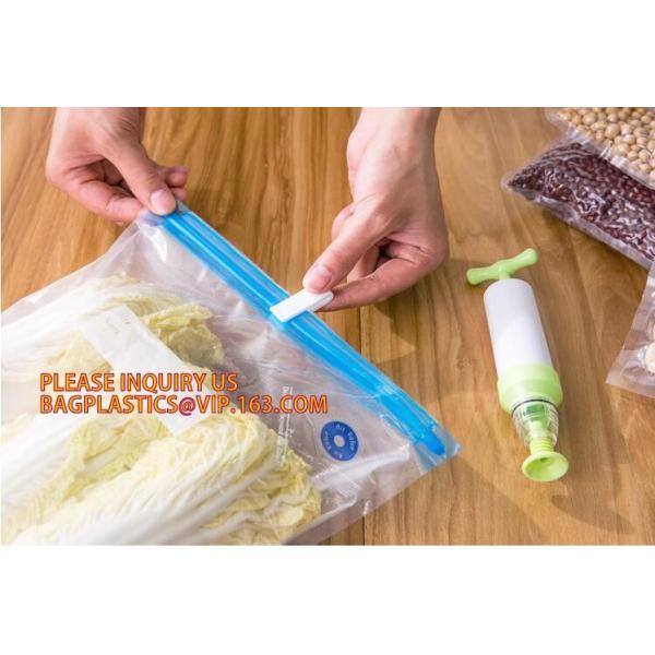 Disposable Transparent Vacuum Sealer Food Storage Plastic Packaging Roll Bag for Food Sealed, Textured Food Freshness St
