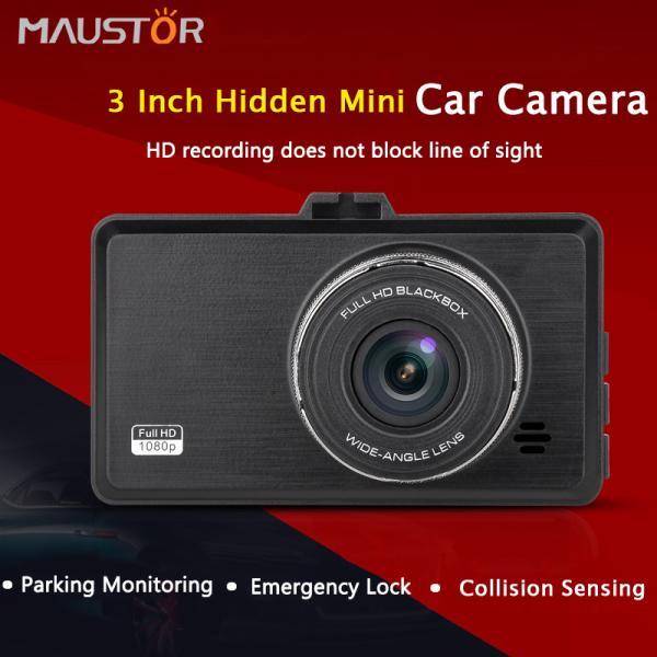 3 Inch Hidden Gravity Sensor Mini Dash Cam 4K 1080P Dual Channel
