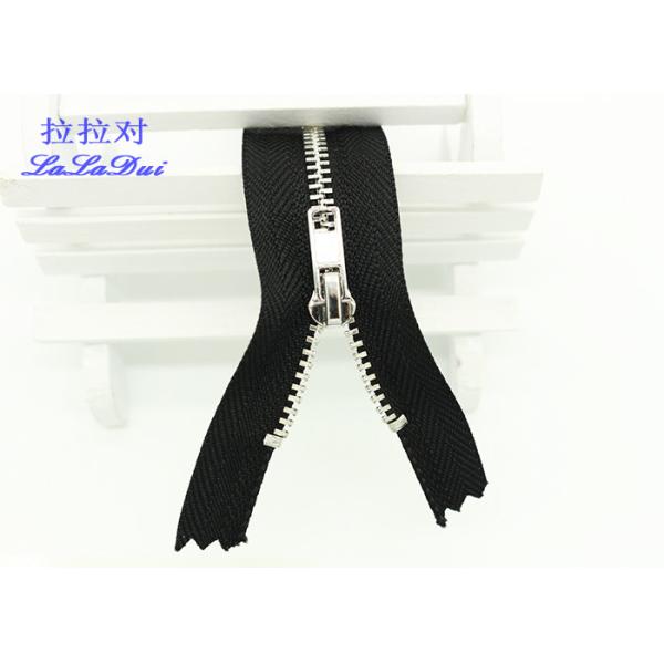 Close End Brass Metal Teeth Zipper 3# Long Chain Normal Teeth For Garment / Shoes