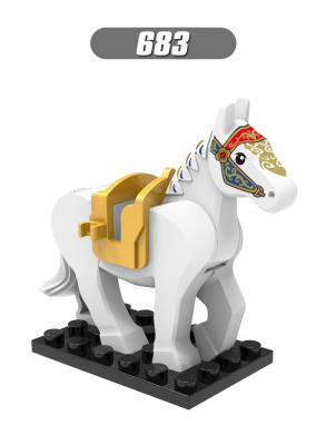 Plastic kids toys compatible with legoinglys action war horse mini figures
