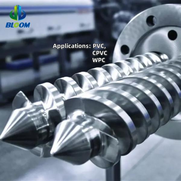 High-Accuracy 38CrMoAlA Conical Twin Screw Barrel for Progressive Compression in Plastic and Rubber Extrusion