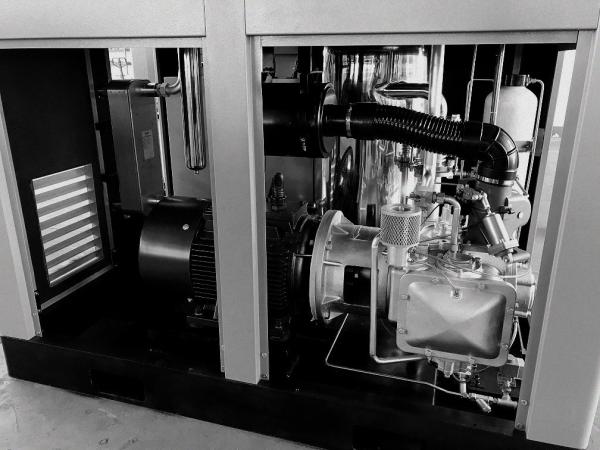 7.5kw/10hp 8bar/116psi water lubricant oil free screw air compressor for food industry oil free air compressor