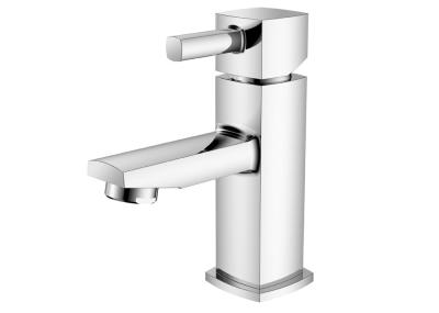 Un mélangeur de bassin en céramique / laiton / polissage à levier unique monobloc chrome T8182AMW