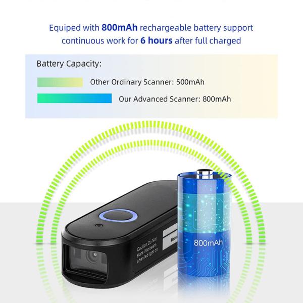 Electronics Smart Ring Barcode Scanner with Usb and BT Like Tlphones Portables in Luckydoor Pos